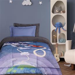 ΚΟΥΒΕΡΤΟΠΑΠΛΩΜΑ FLEECE-SHERPA ΜΟΝΟ 160X220ΕΚ. KID 4975 BLUE-GREY (ΥΦΑΣΜΑ: POLYESTER, ΧΡΩΜΑ: ΜΠΛΕ) - - 421910104975 DAS KIDS