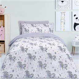 ΣΕΤ ΠΑΠΛΩΜΑΤΟΘΗΚΗ 2 ΟΨΕΩΝ POLYCOTTON ΜΟΝΗ 160X240ΕΚ. 4838 ΛΕΥΚΗ-ΛΙΛΑ (ΧΡΩΜΑ: ΛΕΥΚΟ, ΥΦΑΣΜΑ: 70% ΒΑΜΒΑΚΙ-30% POLYESTER) - - 406009104838 DAS KIDS