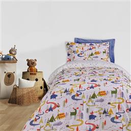 ΣΕΤ ΣΕΝΤΟΝΙΑ POLYCOTTON ΜΟΝΑ 170X260ΕΚ. KID LINE 4927 ΜΠΛΕ-ΠΡΑΣΙΝΟ-ΛΕΥΚΟ (ΤΥΠΟΣ ΚΑΤΩΣΕΝΤΟΝΟΥ: ΧΩΡΙΣ ΛΑΣΤΙΧΟ, ΧΡΩΜΑ: ΛΕΥΚΟ, ΥΦΑΣΜΑ: 70% ΒΑΜΒΑΚΙ-30% POLYESTER) - - 502109104927 DAS KIDS