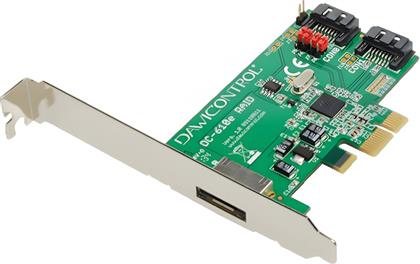 DC-610E ΚΑΡΤΑ ΔΙΚΤΥΟΥ PCIE ΕΝΣΥΡΜΑΤΗ ΣΥΝΔΕΣΗ 2 ΘΕΣΕΙΣ SATA DAWICONTROL