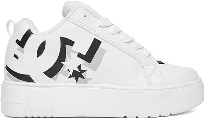 ΑΘΛΗΤΙΚΑ CEO-COURT GRAFFIK PLATFORM DC02422101 ΛΕΥΚΟ DC SHOES