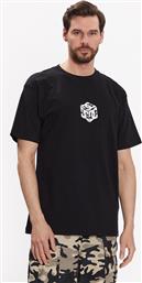 T-SHIRT JAAKKO CUBIC ADYZT05260 ΜΑΥΡΟ RELAXED FIT DC SHOES