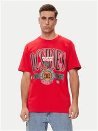 T-SHIRT SHY TOWN HSS ADYZT05345 ΚΟΚΚΙΝΟ REGULAR FIT DC SHOES
