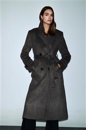 ΜΑΚΡΥ ΜΑΛΛΙΝΟ ΠΑΛΤΟ ΜΕ ΖΩΝΗ - ΚΑΦΕ DEJAVU