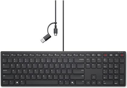 KB525C ΕΝΣΥΡΜΑΤΟ ΠΛΗΚΤΡΟΛΟΓΙΟ (GR) - ΜΑΥΡΟ DELL