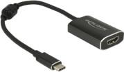 62988 USB TYPE-C - 1X HDMI 4K VIDEO SPLITTER BLACK DELOCK από το e-SHOP