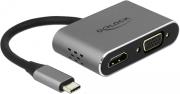 64074 USB TYPE-C ADAPTER TO HDMI AND VGA WITH USB 3.0 PORT AND PD DELOCK
