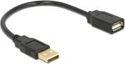 82457 EXTENSION CABLE USB 2.0 A-A MALE/FEMALE 15CM DELOCK από το e-SHOP
