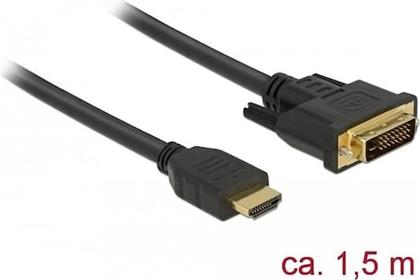 85653 VIDEO CABLE ADAPTER 1.5 M HDMI TYPE A (STANDARD) DVI BLACK DELOCK από το PUBLIC