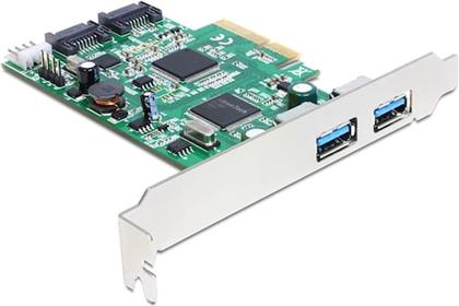 CONTROLLER PCIE 2X USB3.0 EXT + 2X SATA 3 INT DELOCK από το PUBLIC