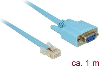 DELOCK ΚΑΛΩΔΙΟ SERIAL RS-232 DB9 FEMALE ΣΕ RJ45 MALE, 1M, ΜΠΛΕ