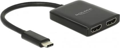 SPLITTER USB-C (DP ALT MODE) TO 2XHDMI OUT 4K 30HZ DELOCK