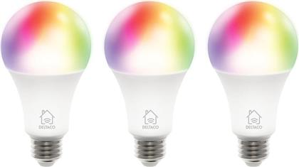 ΛΑΜΠΑ SH-LE27RGB-3P DIMMABLE 9 W - RGB/ΡΥΘΜΙΖΟΜΕΝΟ ΛΕΥΚΟ DELTACO από το PUBLIC