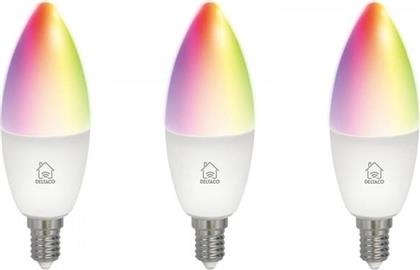 ΕΞΥΠΝΗ ΛΑΜΠΑ SH-LE14RGB-3P DIMMABLE 5 W 3 ΤΜΧ - RGB/ΡΥΘΜΙΖΟΜΕΝΟ ΛΕΥΚΟ DELTACO