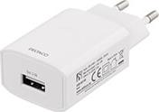 USB-AC149 WALL CHARGER 2 4 A WHITE DELTACO