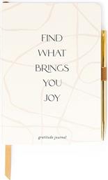 ΜΠΛΟΚ ΣΗΜΕΙΩΣΕΩΝ GRATITUDE JOURNAL - BRINGS YOU JOY DESIGNWORKS INK