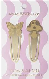 ΣΕΛΙΔΟΔΕΙΚΤΗΣ ΒΙΒΛΙΑ MUSHROOMS + BUTTERFLY 2-PACK DESIGNWORKS INK