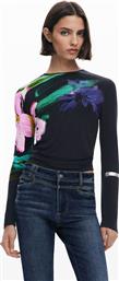 ΓΥΝΑΙΚΕΙΑ ΜΠΛΟΥΖΑ ΜΕ FLORAL PRINT ''LENA'' - 25WWTK32 ΜΑΥΡΟ DESIGUAL