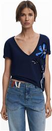 ΓΥΝΑΙΚΕΙΑ ΜΠΛΟΥΖΑ ΜΕ FRONT PRINT REGULAR FIT ''DUMAS'' - 25WWTK28 ΜΠΛΕ ΣΚΟΥΡΟ DESIGUAL