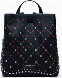 ΓΥΝΑΙΚΕΙΑ ΤΣΑΝΤΑ ΧΕΙΡΟΣ/BACKPACK ΜΕ ΔΙΑΤΡΗΤΟ ΣΧΕΔΙΟ ΚΑΙ ΤΡΟΥΚΣ ''YANKEE'' - 25WAKP15 ΜΑΥΡΟ DESIGUAL