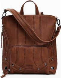 ΓΥΝΑΙΚΕΙΑ ΤΣΑΝΤΑ ΧΕΙΡΟΣ/BACKPACK ΜΕ FAUX ΔΕΡΜΑ ΚΑΙ ΜΕΤΑΛΛΙΚΕΣ ΛΕΠΤΟΜΕΡΕΙΕΣ ''EMBRO'' - 25WAKP23 ΚΑΜΗΛΟ DESIGUAL