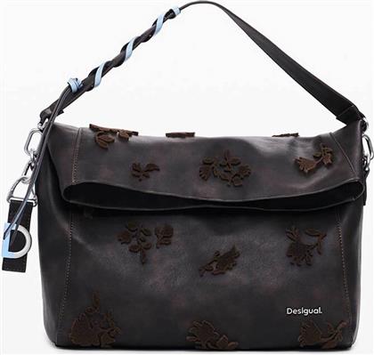 ΓΥΝΑΙΚΕΙΑ ΤΣΑΝΤΑ ΧΕΙΡΟΣ ΜΕ ΑΝΑΓΛΥΓΟ FLORAL PRINT ''STENCIL'' - 25WAXPBA ΚΑΦΕ DESIGUAL