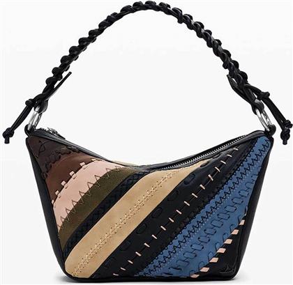 ΓΥΝΑΙΚΕΙΑ ΤΣΑΝΤΑ ΩΜΟΥ ΑΠΟ ΣΥΝΔΥΑΣΜΟ ΔΙΑΦΟΡΕΤΙΚΩΝ ΥΦΑΣΜΑΤΩΝ ΜΕ ΕΦΕ ΔΕΡΜΑΤΟΣ ''QUEBEC'' - 25WAXP78 ΜΑΥΡΟ DESIGUAL