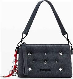 ΓΥΝΑΙΚΕΙΑ ΤΣΑΝΤΑ ΩΜΟΥ/CROSSBODY ΚΑΙ ΛΕΠΤΟΜΕΡΕΙΕΣ ΜΕ ΤΡΟΥΚ ΣΕ ΣΧΗΜΑ MICKEY MOUSE - 25WAXD08 ΜΑΥΡΟ DESIGUAL