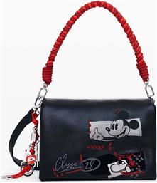 ΓΥΝΑΙΚΕΙΑ ΤΣΑΝΤΑ ΩΜΟΥ/CROSSBODY ΜΕ ΑΝΑΓΛΥΦΟ PRINT MICKEY MOUSE - 25WAXP19 ΜΑΥΡΟ DESIGUAL