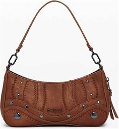 ΓΥΝΑΙΚΕΙΑ ΤΣΑΝΤΑ ΩΜΟΥ/CROSSBODY ΜΕ FAUX ΔΕΡΜΑ ΚΑΙ ΜΕΤΑΛΛΙΚΕΣ ΛΕΠΤΟΜΕΡΕΙΕΣ ''EMBRO'' - 25WAXPA7 ΚΑΜΗΛΟ DESIGUAL