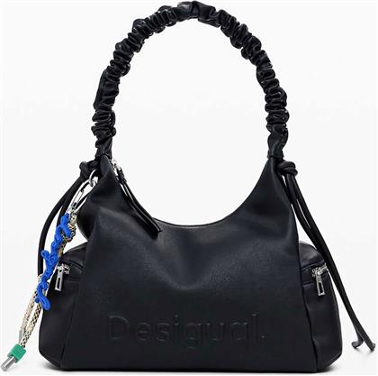 ΓΥΝΑΙΚΕΙΑ ΤΣΑΝΤΑ ΩΜΟΥ ΜΕ FAUX ΔΕΡΜΑ ΚΑΙ ΑΝΑΓΛΥΦΟ ΛΟΓΟΤΥΠΟ ''MONTVILLE'' - 25WAXP98 ΜΑΥΡΟ DESIGUAL