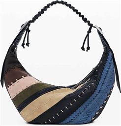 ΓΥΝΑΙΚΕΙΑ ΤΣΑΝΤΑ ΩΜΟΥ ΜΕ FAUX ΔΕΡΜΑ ΚΑΙ PATCHWORK ''QUEBEC'' - 25WAXP77 ΜΑΥΡΟ DESIGUAL