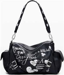 ΓΥΝΑΙΚΕΙΑ ΤΣΑΝΤΑ ΩΜΟΥ ΜΕ LETTERING ''HABANA'' - 25WAXPA6 ΜΑΥΡΟ DESIGUAL