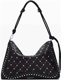 ΓΥΝΑΙΚΕΙΑ ΤΣΑΝΤΑ ΩΜΟΥ ΜΕ ΤΡΟΥΚΣ ΚΑΙ ΔΙΑΤΡΗΤΟ ΣΧΕΔΙΟ ''YANKEE LEIRIA'' - 25WAXP37 ΜΑΥΡΟ DESIGUAL