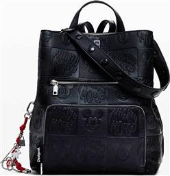 ΓΥΝΑΙΚΕΙΟ BACKPACK ΜΕ FAUX ΔΕΡΜΑ ΚΑΙ ΑΝΑΓΛΥΦΟ ΣΧΕΔΙΟ MICKEY MOUSE - 25WAKP02 ΜΑΥΡΟ DESIGUAL