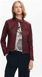 ΓΥΝΑΙΚΕΙΟ BIKER JACKET ΑΠΟ FAUX ΔΕΡΜΑ ''MUNICH'' - 24WWEW36 ΜΠΟΡΝΤΟ DESIGUAL