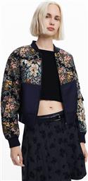 ΓΥΝΑΙΚΕΙΟ ΜΠΟΥΦΑΝ BOMBER ΜΕ FLORAL ΣΧΕΔΙΟ REGULAR FIT - 24WWEWB1 ΜΠΛΕ ΣΚΟΥΡΟ DESIGUAL