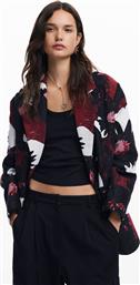 ΓΥΝΑΙΚΕΙΟ ΠΑΛΤΟ ΜΕ ALL-OVER PRINT LOOSE FIT - 24WWEW64 ΜΑΥΡΟ DESIGUAL