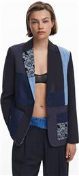 ΓΥΝΑΙΚΕΙΟ ΣΑΚΑΚΙ ΜΕ PATCHWORK - 25WWEW51 ΣΚΟΥΡΟ ΜΠΛΕ DESIGUAL