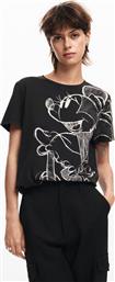 ΓΥΝΑΙΚΕΙΟ T-SHIRT ΜΕ PRINT REGULAR FIT - 24WWTKA1 ΜΑΥΡΟ DESIGUAL