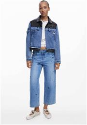 ΓΥΝΑΙΚΕΙO ΤΖΙΝ ΠΑΝΤΕΛΟΝΙ ΜΕ MICKEY MOUSE PRINT CROPPED ''MINIMI'' - 25WWDD17 DENIM BLUE DESIGUAL