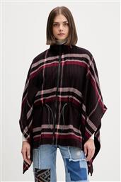 ΠΟΝΤΣΟ CHECKS ALDAMA ΧΡΩΜΑ: ΜΠΟΡΝΤΟ, 25WAIA11 DESIGUAL
