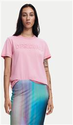 T-SHIRT BRANDY 24WWTK24 ΡΟΖ REGULAR FIT DESIGUAL