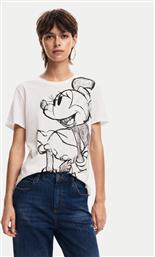 T-SHIRT MICKEY DRAWING 24WWTKA1 ΕΚΡΟΥ REGULAR FIT DESIGUAL