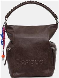 ΤΣΑΝΤΑ HALF LOGO ARICA ΧΡΩΜΑ: ΚΑΦΕ, 25WAKP29 DESIGUAL