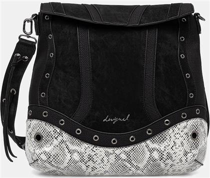 ΤΣΑΝΤΑ SNAKE PATCH JERSEY 2 ΧΡΩΜΑ: ΜΑΥΡΟ, 25WAKP11 DESIGUAL
