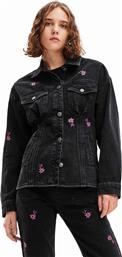 ΤΖΙΝ ΜΠΟΥΦΑΝ 23WWED33 WOMAN DENIM TRUCKER JACKET ΧΡΩΜΑ: ΜΑΥΡΟ DESIGUAL