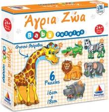 BABY PUZZLE ΑΓΡΙΑ ΖΩΑ 18 ΚΟΜΜΑΤΙΑ ΔΕΣΥΛΛΑΣ