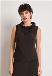 ΑΜΑΝΙΚΟ ΤΟΠ ΜΕ DRAPED ΛΑΙΜΟΚΟΨΗ - ΚΑΦΕ DESIREE