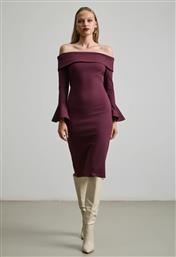 ΦΟΡΕΜΑ MIDI OFF-SHOULDER - ΜΠΟΡΝΤΟ DESIREE
